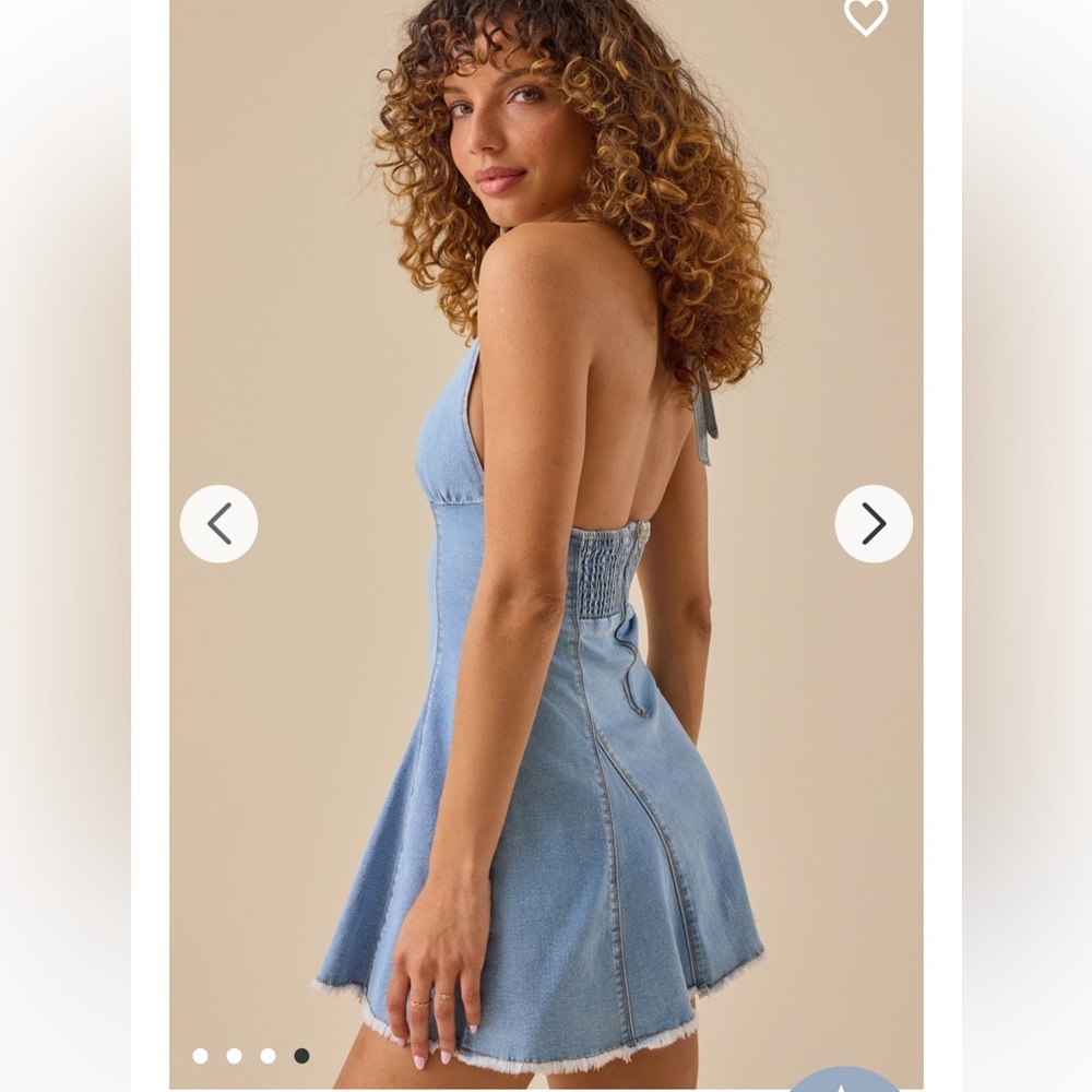 New with tags Altar’d State Easton Denim Mini Dress - Picture 4 of 4